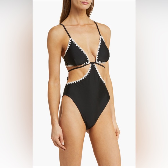Ramy Brook Rania Cutout One-Piece Swimsuit, Small,BRAND NEW, $258 - Picture 6 of 12